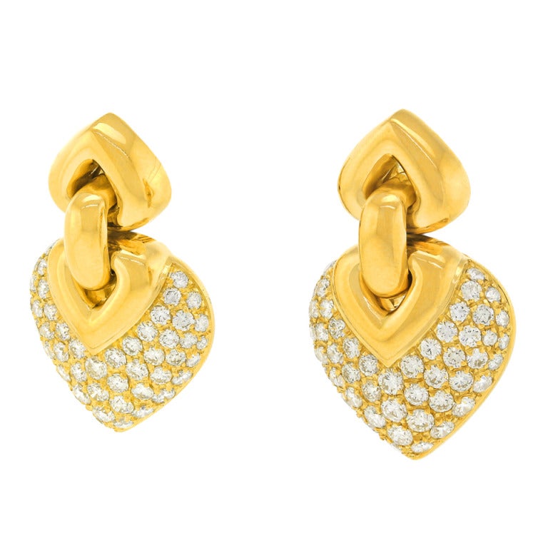 bvlgari heart earrings