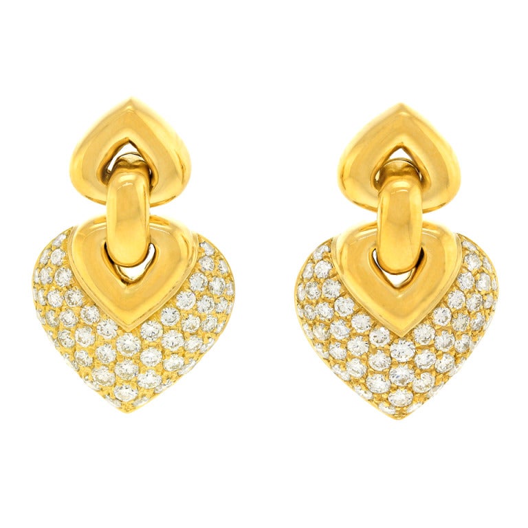 Bulgari Doppio Cuore Diamond Earrings 3