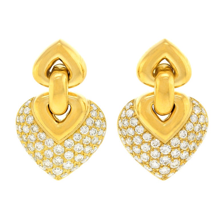 Bulgari Doppio Cuore Diamond Earrings