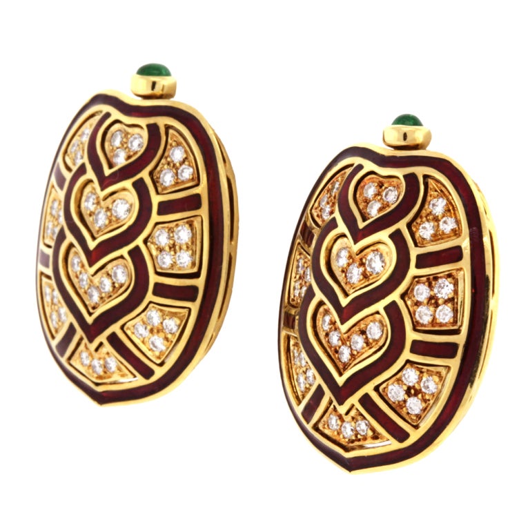 JUDITH LEIBER Miniature Gold Purse Earrings 4