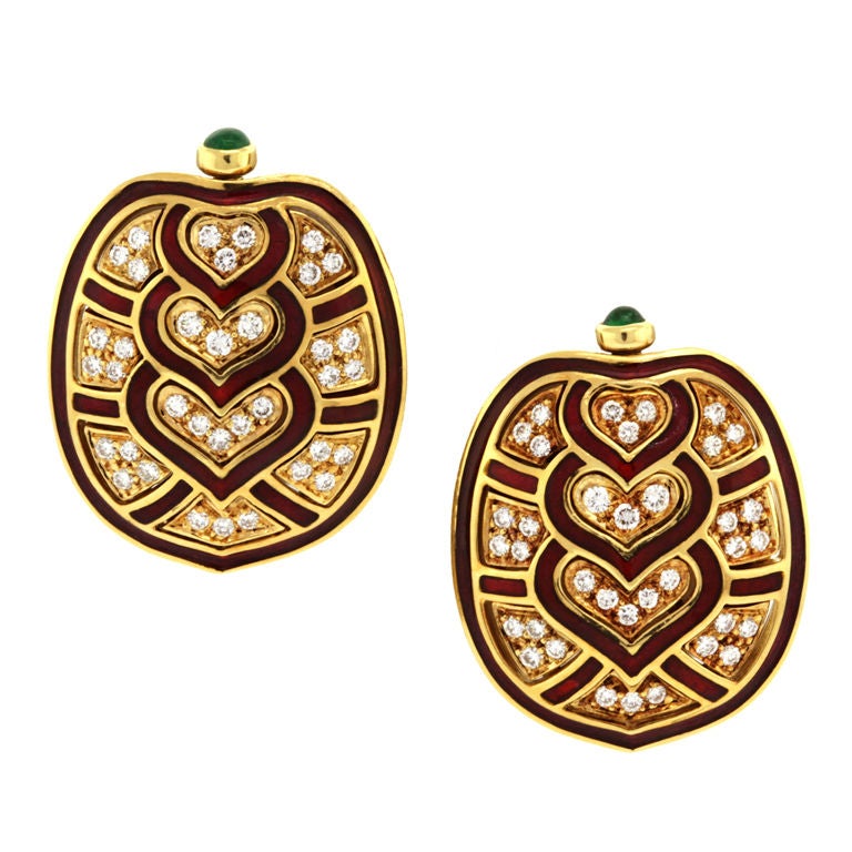 JUDITH LEIBER Miniature Gold Purse Earrings