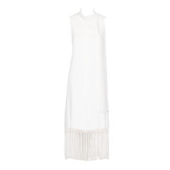 1968 Valentino Prêt-å-Porter "White Collection' Fringed Dress