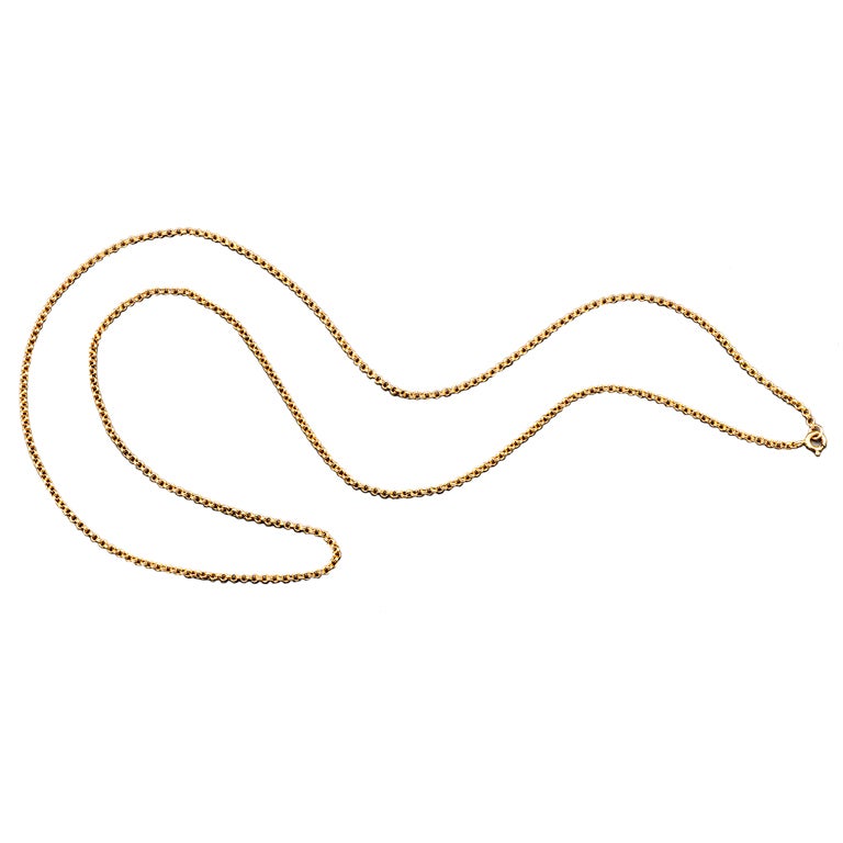 Elegant French Gold Chain at 1stdibs