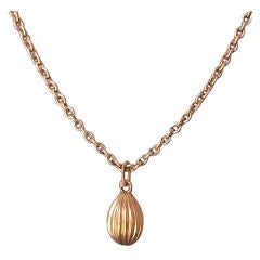 Rare Russian Gold Easter Egg Pendant 6
