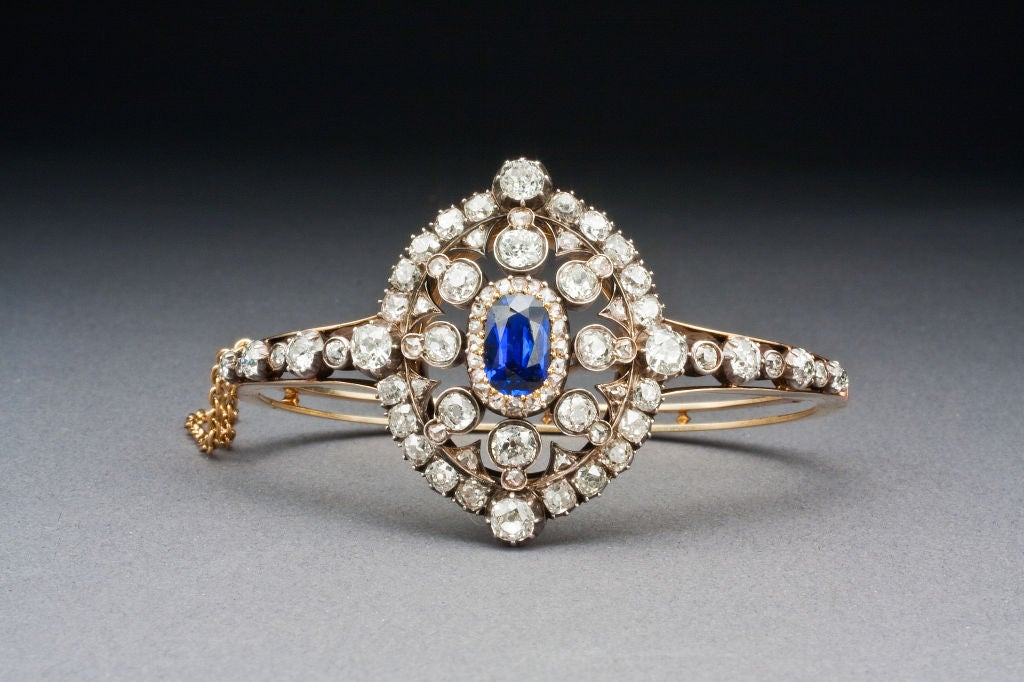HUNT & ROSKELL Sapphire and Diamond Bracelet