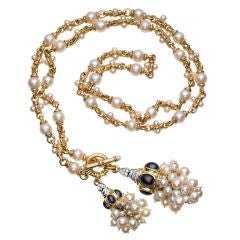 CASSETTI Pearl & Sapphire Necklace