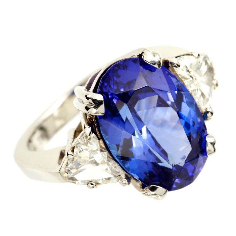 TIFFANY Tanzanite & Diamond Ring For Sale