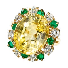 OSCAR HEYMAN Yellow Sapphire Ring
