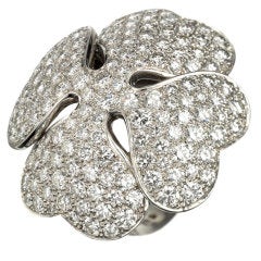 CARTIER Limited Edition Diamond Clover Ring