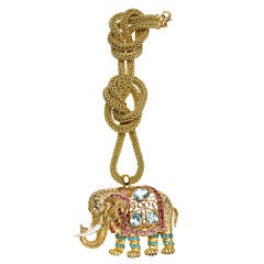 CODOGNATO Elephant Pendant with Chain
