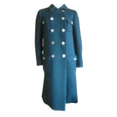 Green wool Military coat from Norman Norell