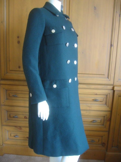 Women's Green wool Military coat from Norman Norell