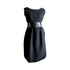 Vintage Belted Little Black Dress from Norman Norell