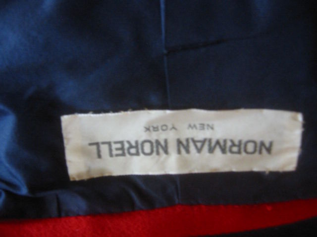 Norman Norell Nautical Stripe Silk Coat 3