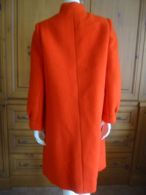 Norman Norell Bold Orange Coat 1
