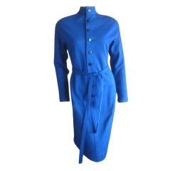 Vintage Classic Blue Jersey 1960's dress from Norman Norell