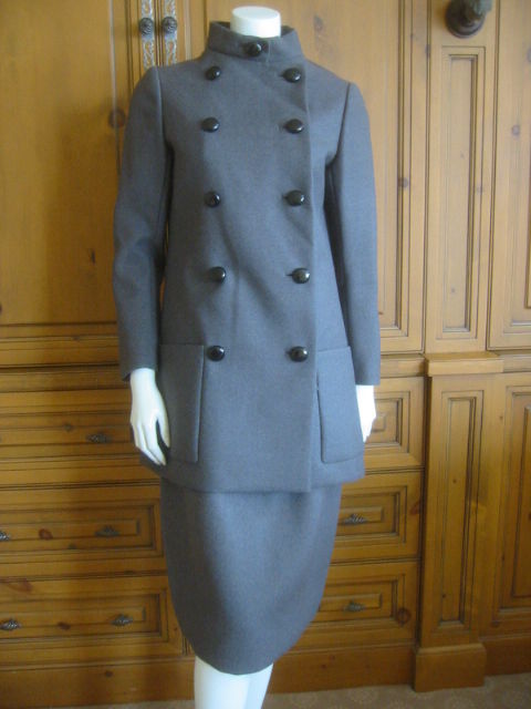 Classic gray suit from Norman Norell