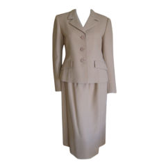 Camel wool suit from   Norman Norell