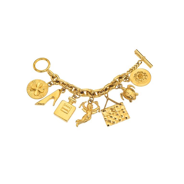 Chanel Iconic 7 Charm Bracelet For Sale