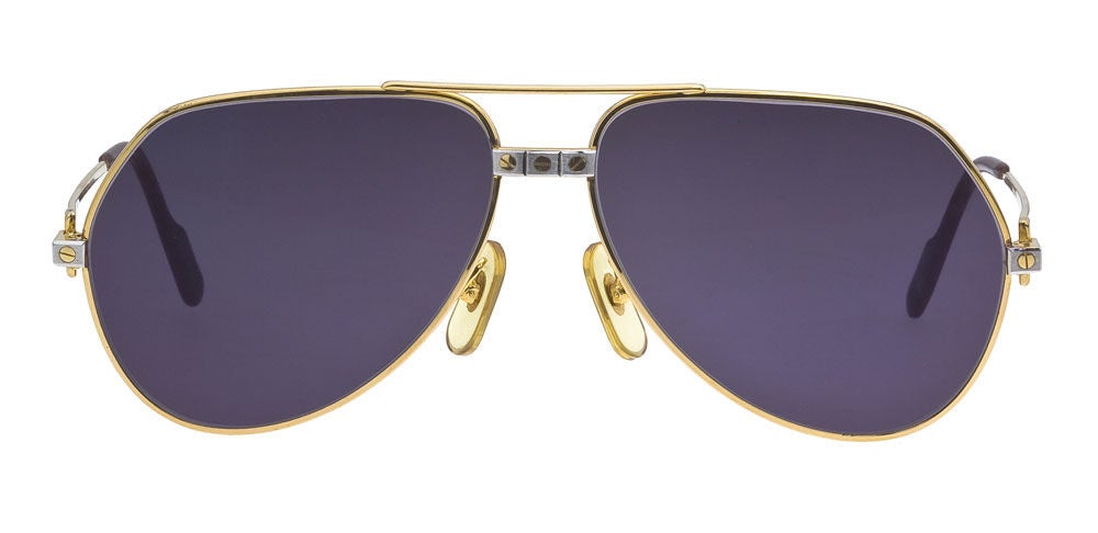 Classic vintage Cartier Santos sunglasses. Sz 59 14

Specifications: Height: 2.2, Width: 5.8