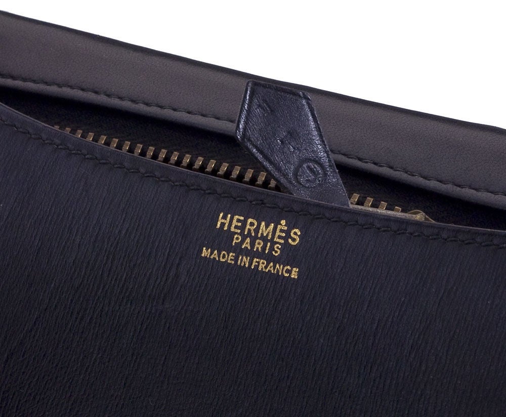 VINTAGE HERMES BLACK CONSTANCE BAG 23CM at 1stdibs