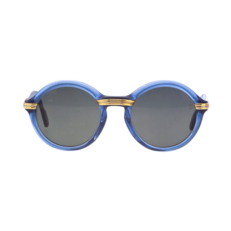 CARTIER CABRIOLET BLUE SUNGLASSES