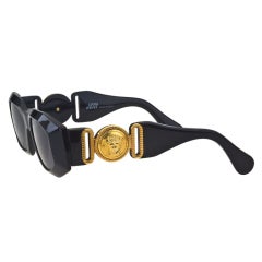 Gianni Versace Vintage MOD 414/A Black Sunglasses 