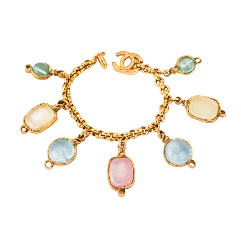 CHANEL PASTEL GRIPOIX BRACELET