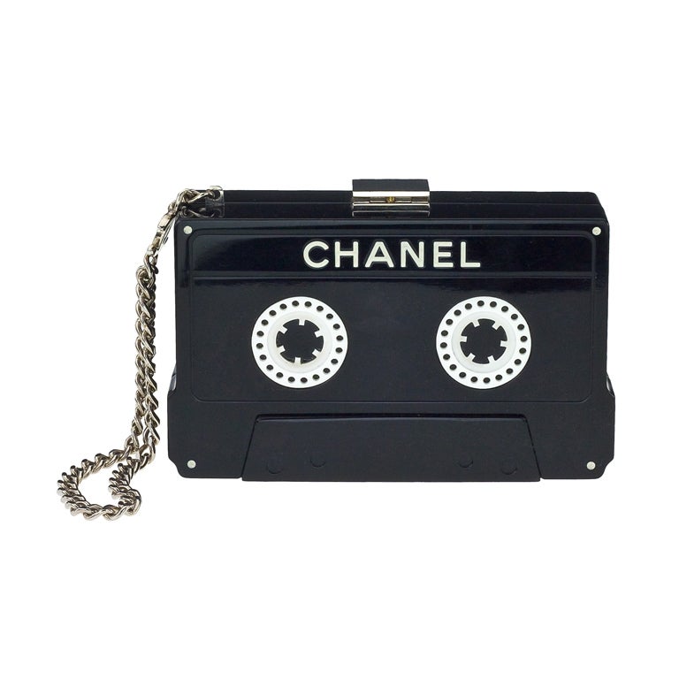 Chanel Cassette Tape Clutch For Sale