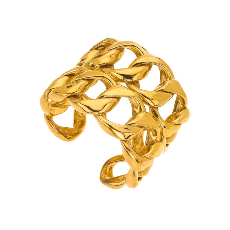 CHANEL DOUBLE CHAIN BANGLE