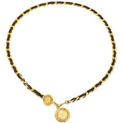 CHANEL BLACK AND GOLD CHAIN BELT/NECKLACE CHANEL BLACK AND GOLD CHAIN BELT/NECKLACE