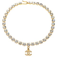 Chanel Rhinestone Choker with CC