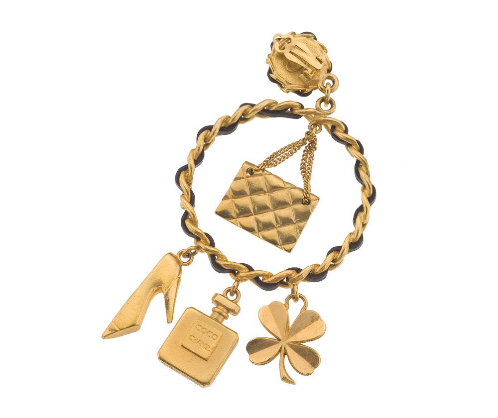 CHANEL MASSIVE ICONIC MOTIF EARRINGS