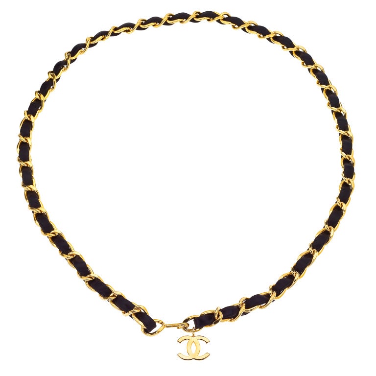 Chanel Iconic Chain Belt/Necklace with CC at 1stdibs