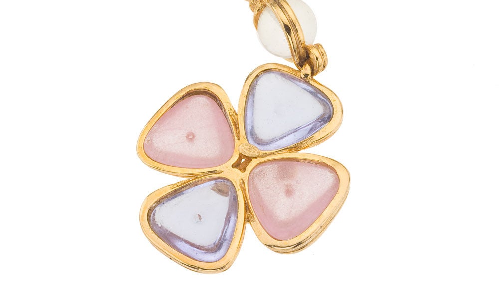 CHANEL GRIPOIX CLOVER NECKLACE