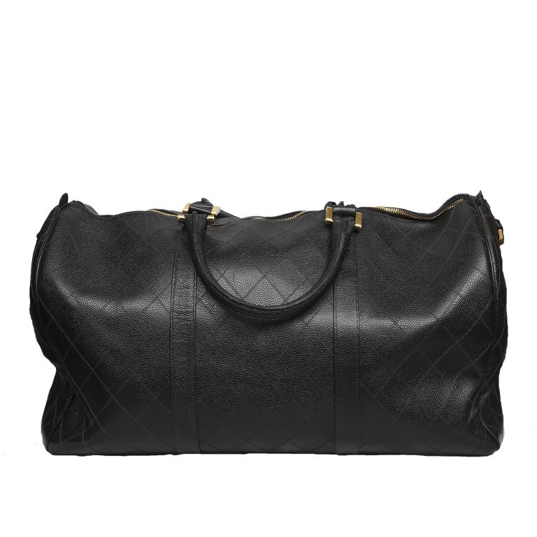 Women's or Men's CHANEL LARGE QUILTED DUFFLE BAG