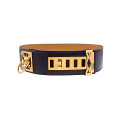 HERMES COLLIER DE CHIEN BLACK BELT