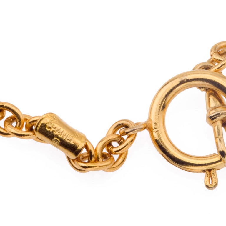 Chanel Logo Motif Long Necklace