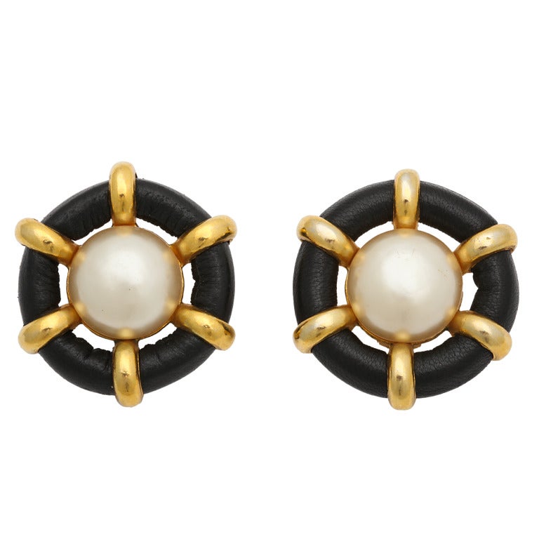 Chanel Marine Motif Eearrings