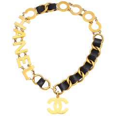Chanel  "COCO CHANEL" Motif Belt/Necklace