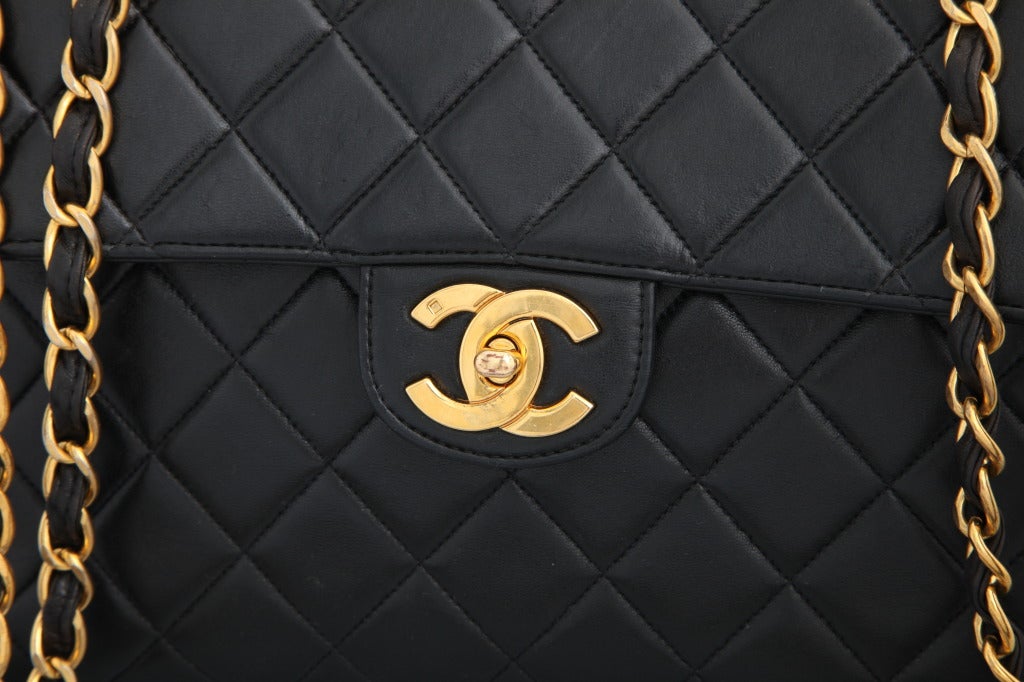 Chanel Lambskin Jumbo Bag In Good Condition In Chicago, IL