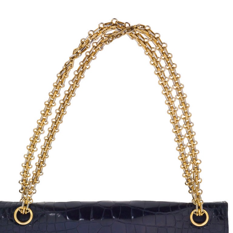 Women's Chanel Crocodile Double Flap Bag