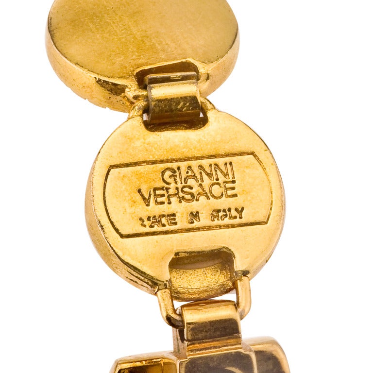 Extremely rare, beautiful Gianni Versace white and gold bracelet.