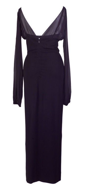 Women's Dolce and Gabbana Black Chiffon Dress
