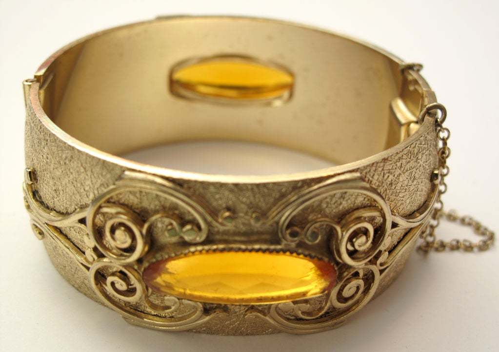 WHITING & DAVIS Gold Plate Cuff Bracelet<br />
<br />
6.5