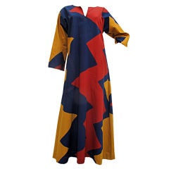 Vintage 70s Autumn Colored Caftan