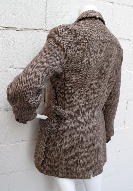 Classic RALPH LAUREN Tweed Jacket w/ Shoulder Patch 7