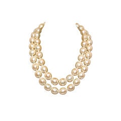 KARL LAGERFELD Hand Knotted Baroque Pearl Necklace