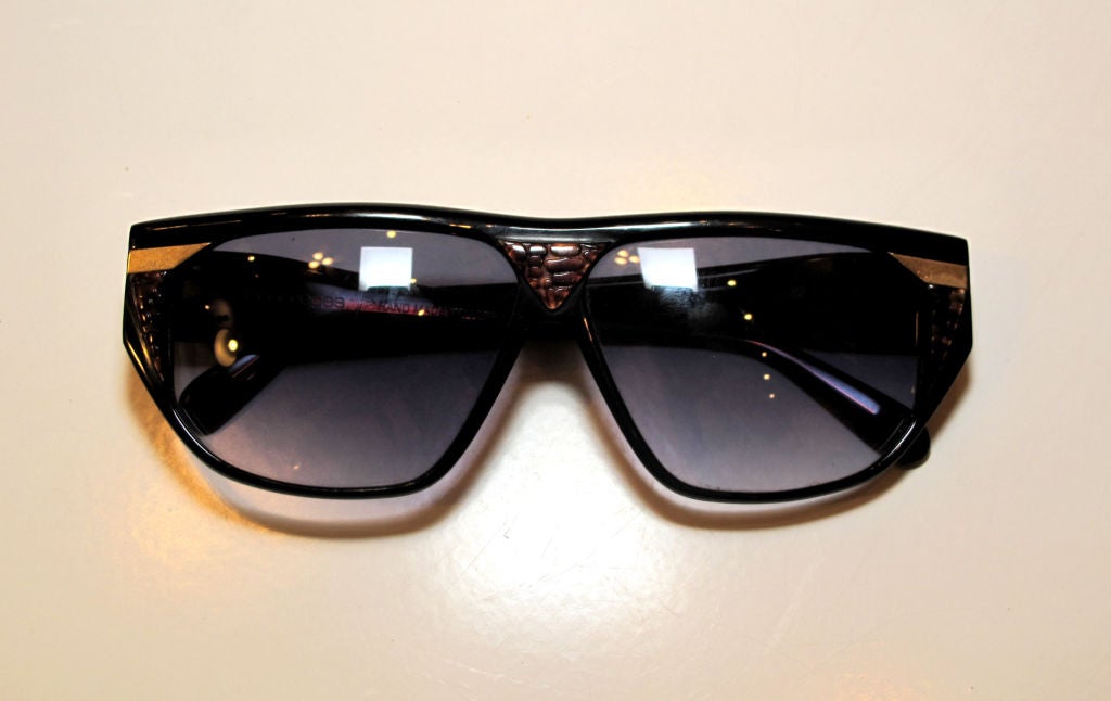 COURREGES Sunglasses with Gold Accents