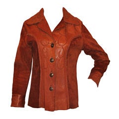 Western Style Leather and Suede Jacket from NEIMAN MARCUS